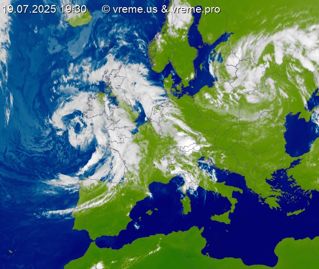 Oblačnost Evropa