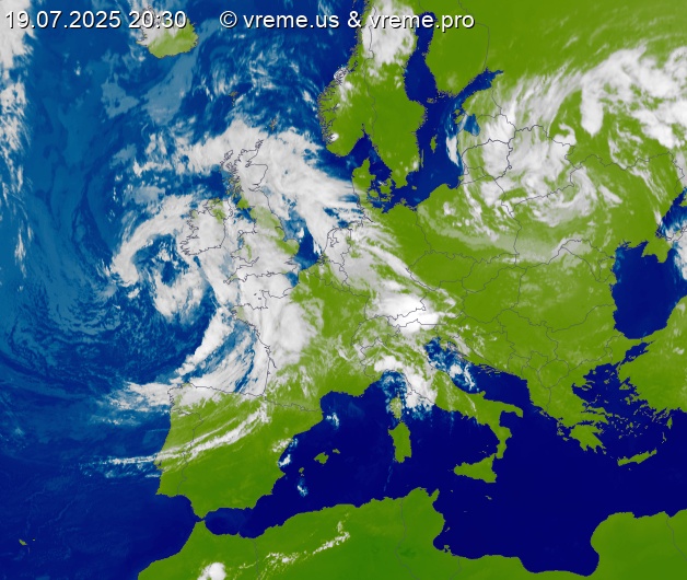Oblačnost Evropa