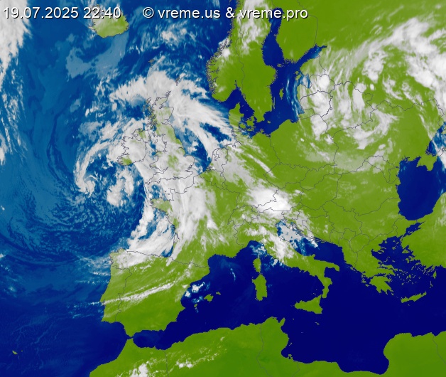 Oblačnost Evropa
