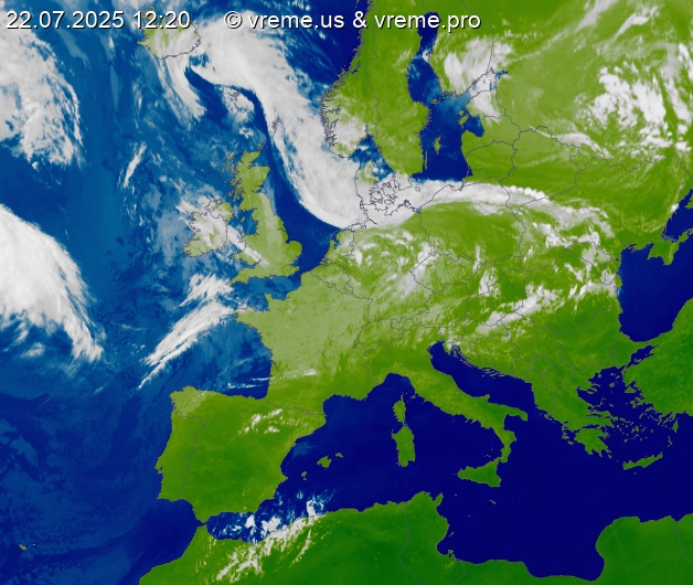 Oblačnost Evropa