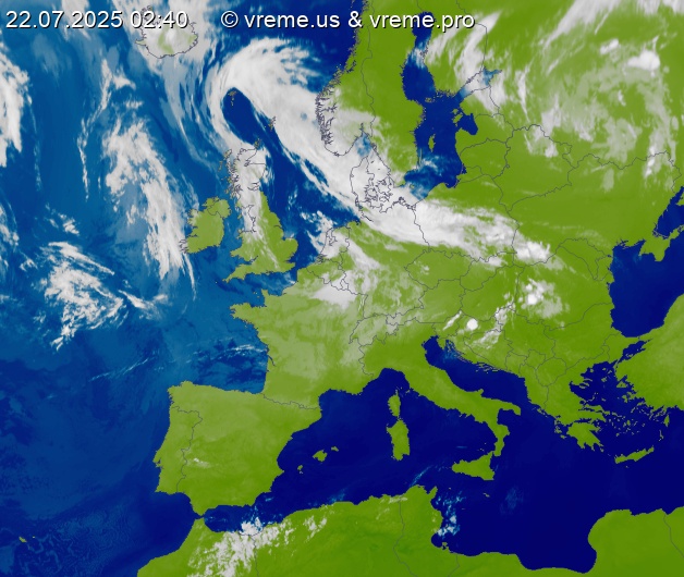 Oblačnost Evropa