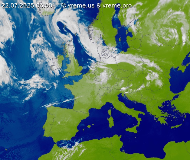 Oblačnost Evropa