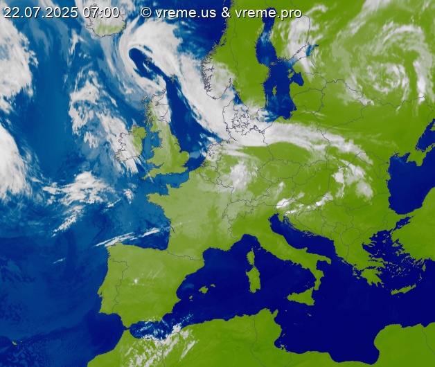 Oblačnost Evropa