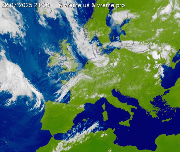 Oblačnost Evropa