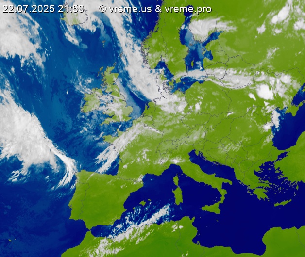 Oblačnost Evropa