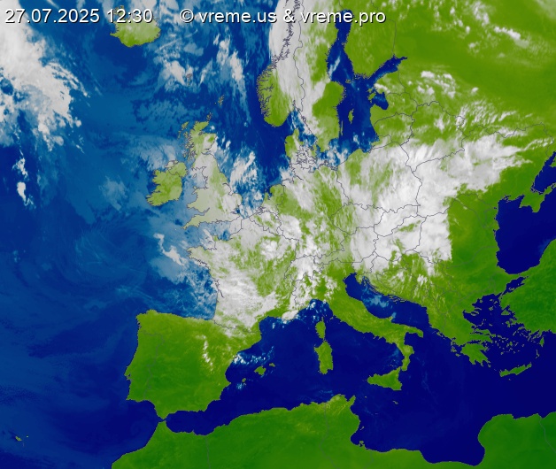 Oblačnost Evropa