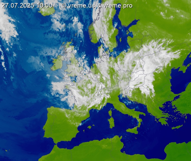 Oblačnost Evropa