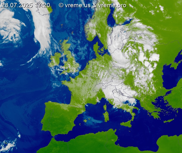 Oblačnost Evropa