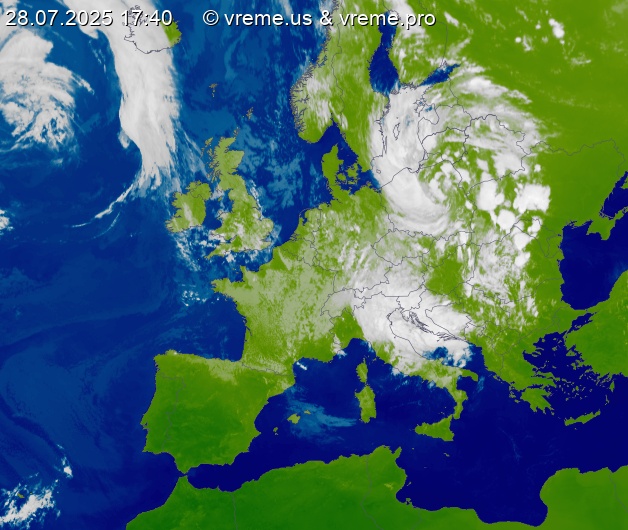 Oblačnost Evropa