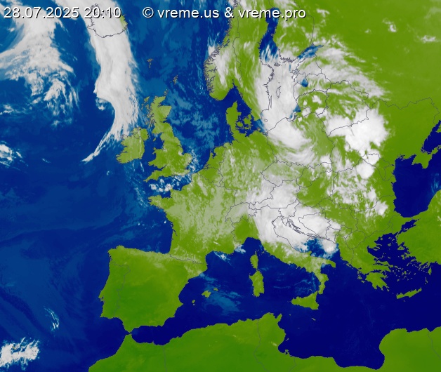 Oblačnost Evropa