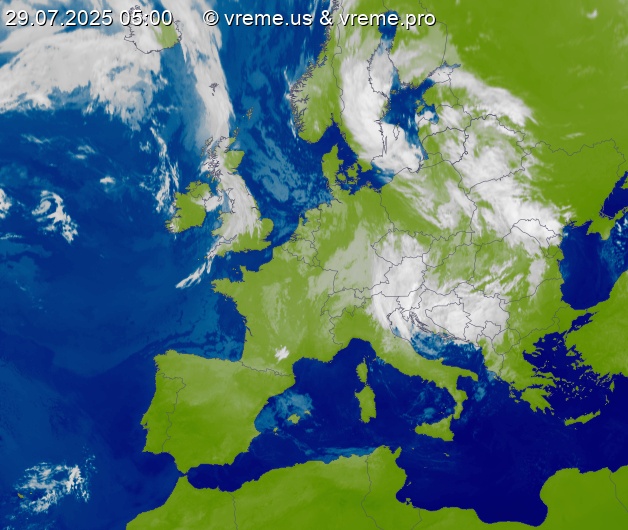 Oblačnost Evropa