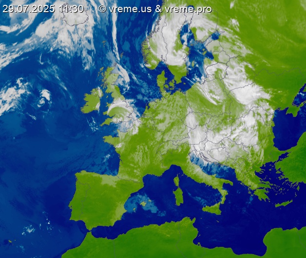 Oblačnost Evropa