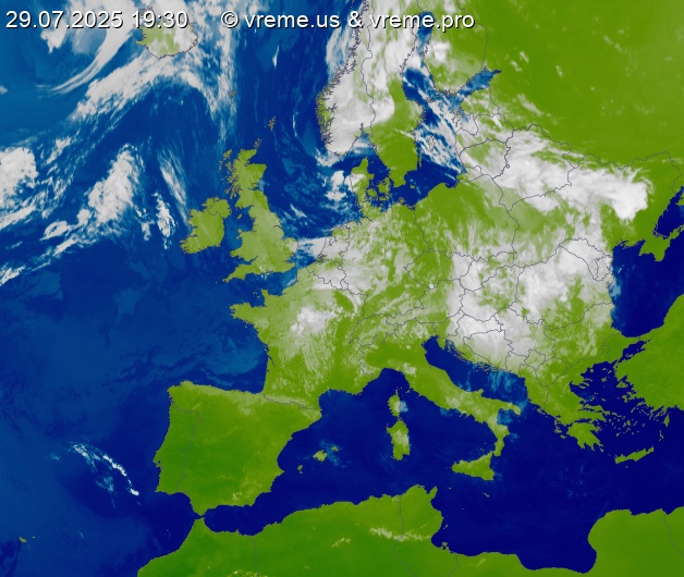 Oblačnost Evropa