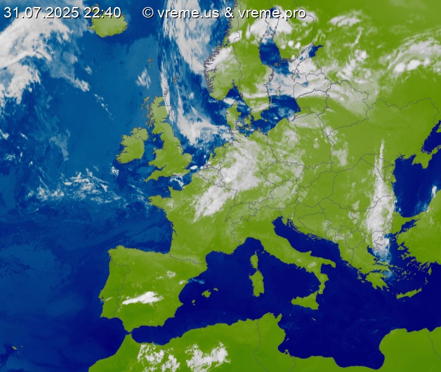 Oblačnost Evropa