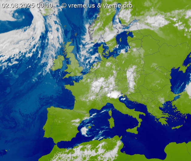 Oblačnost Evropa