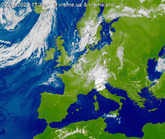 Oblačnost Evropa