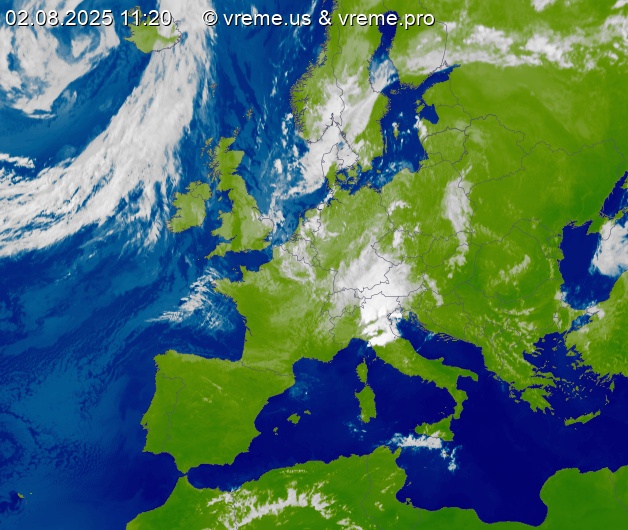 Oblačnost Evropa