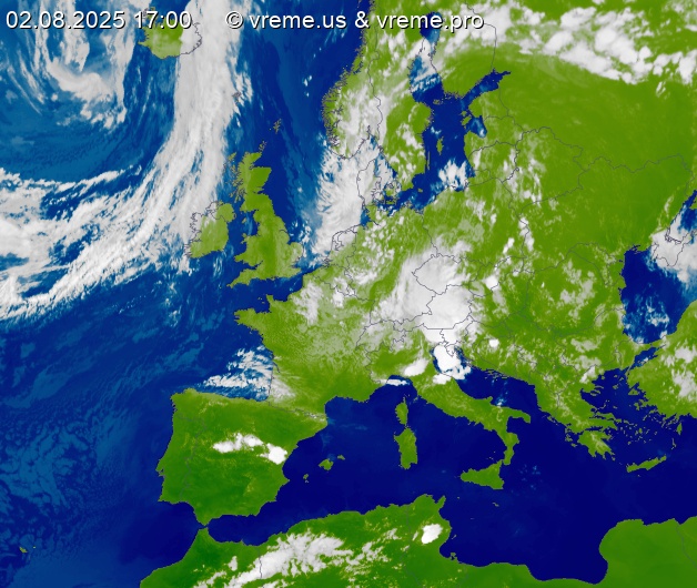 Oblačnost Evropa