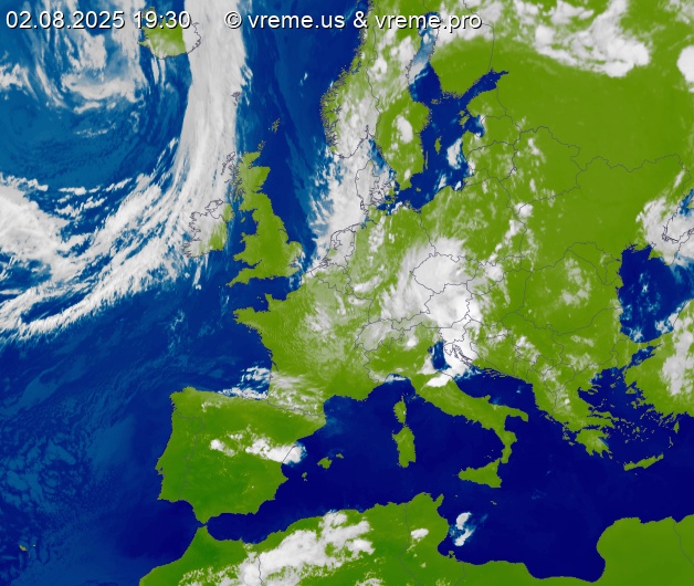 Oblačnost Evropa