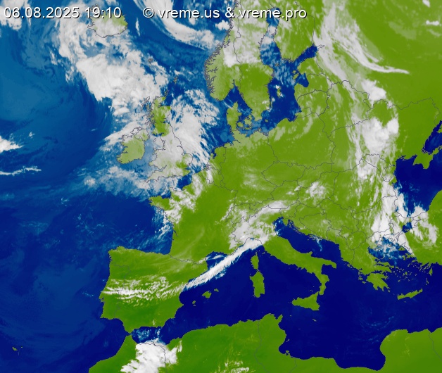 Oblačnost Evropa