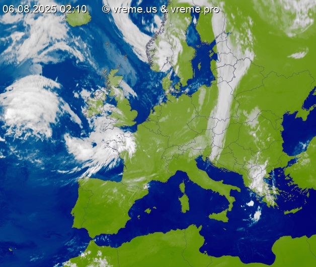 Oblačnost Evropa