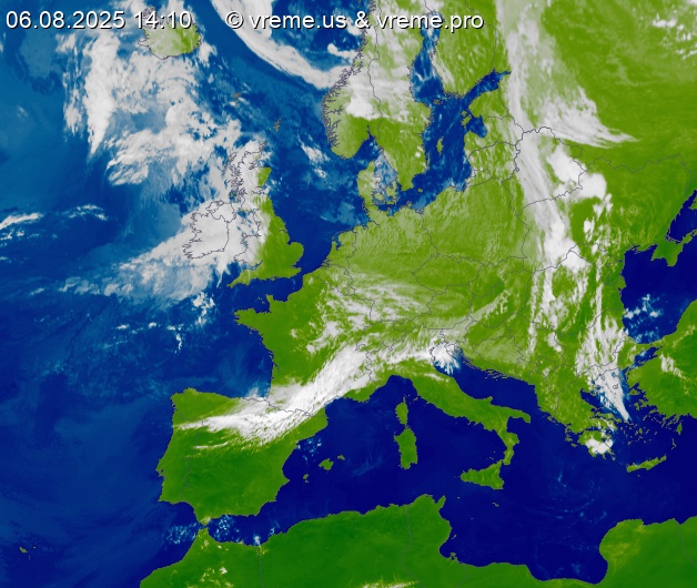 Oblačnost Evropa