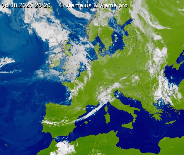 Oblačnost Evropa