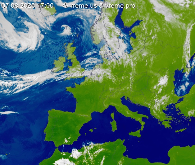Oblačnost Evropa