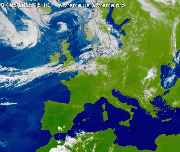 Oblačnost Evropa