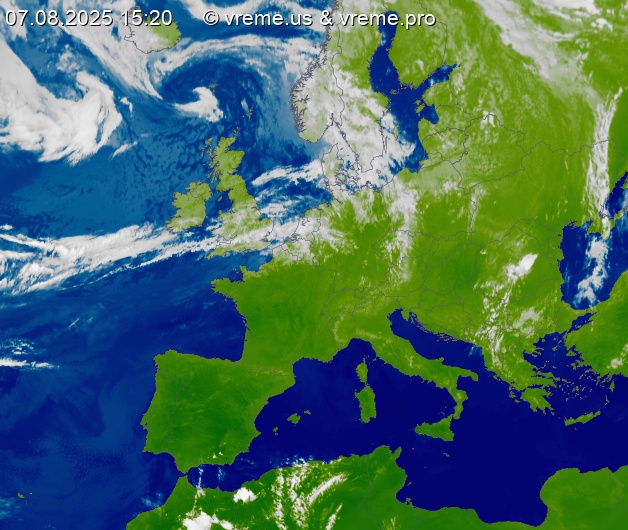 Oblačnost Evropa