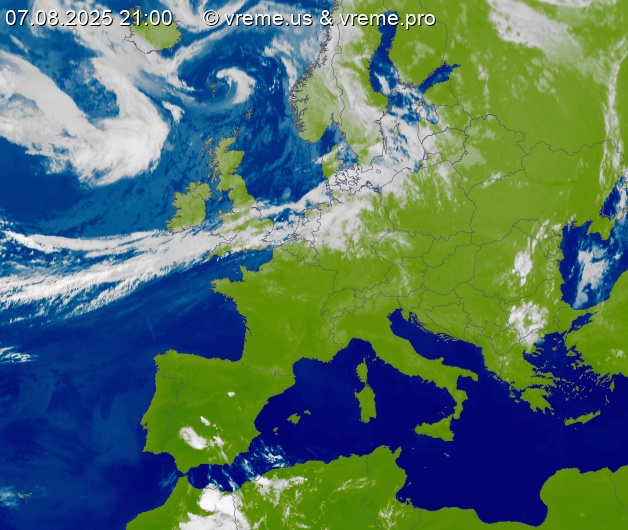 Oblačnost Evropa