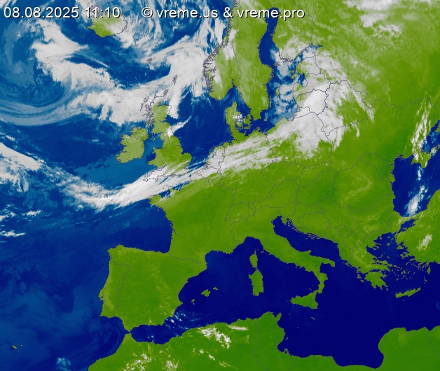 Oblačnost Evropa