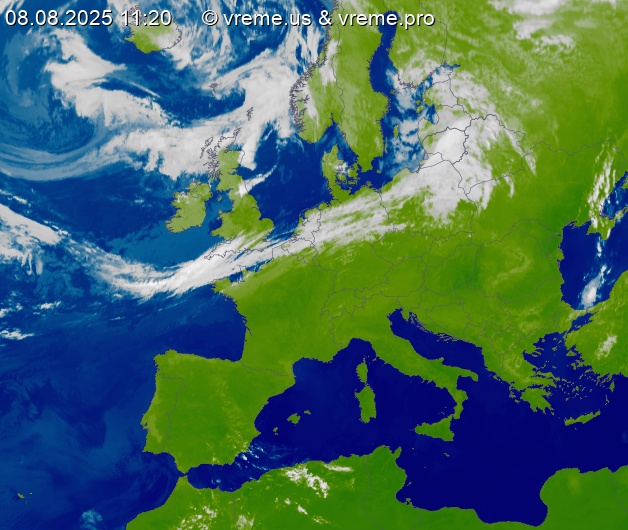 Oblačnost Evropa