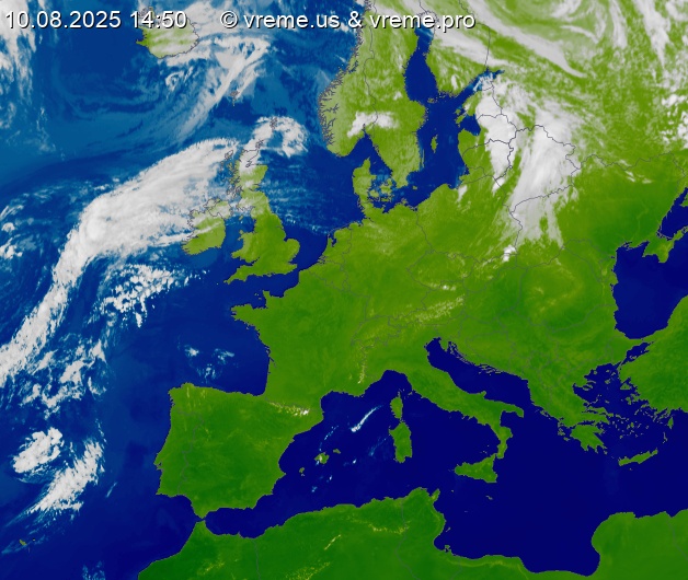 Oblačnost Evropa