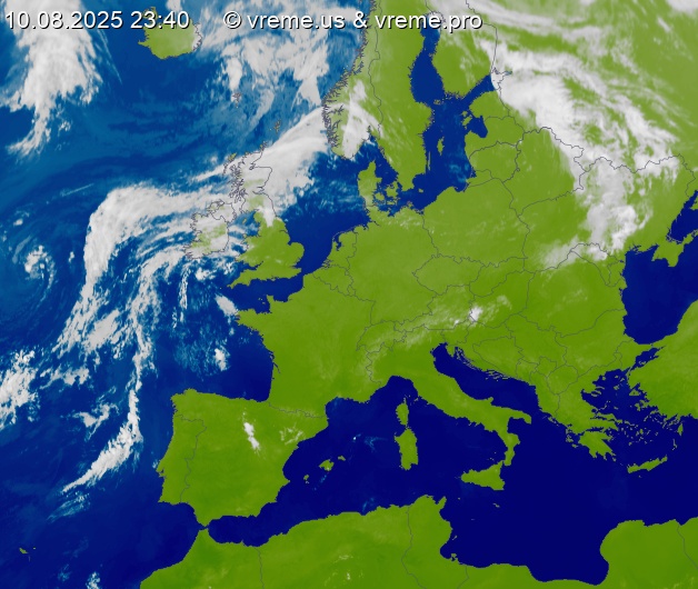 Oblačnost Evropa