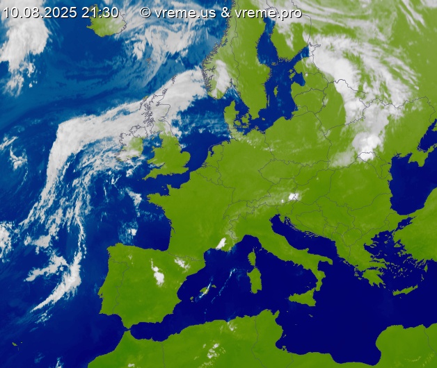 Oblačnost Evropa