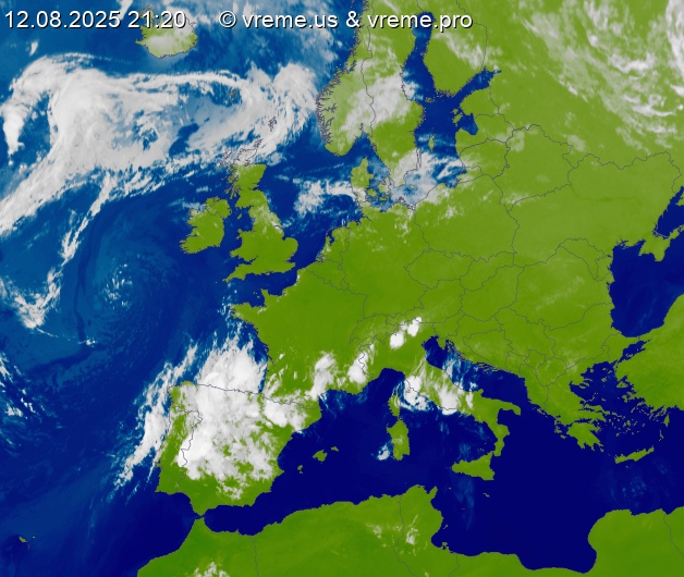 Oblačnost Evropa