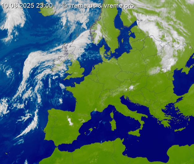 Oblačnost Evropa