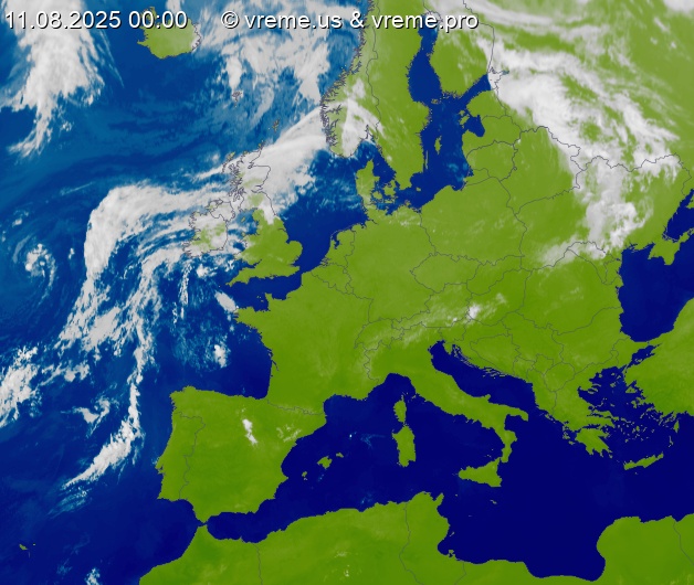 Oblačnost Evropa