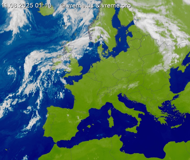 Oblačnost Evropa