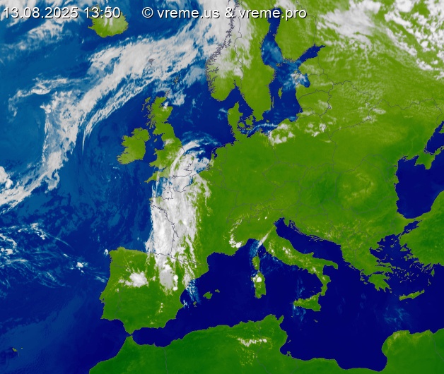 Oblačnost Evropa