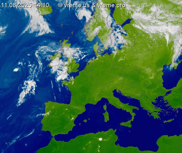 Oblačnost Evropa
