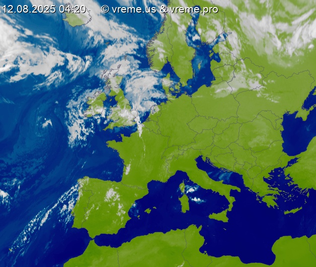 Oblačnost Evropa