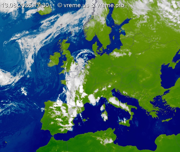 Oblačnost Evropa