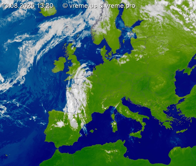 Oblačnost Evropa