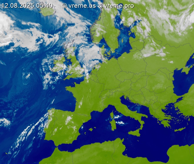 Oblačnost Evropa