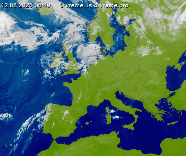 Oblačnost Evropa