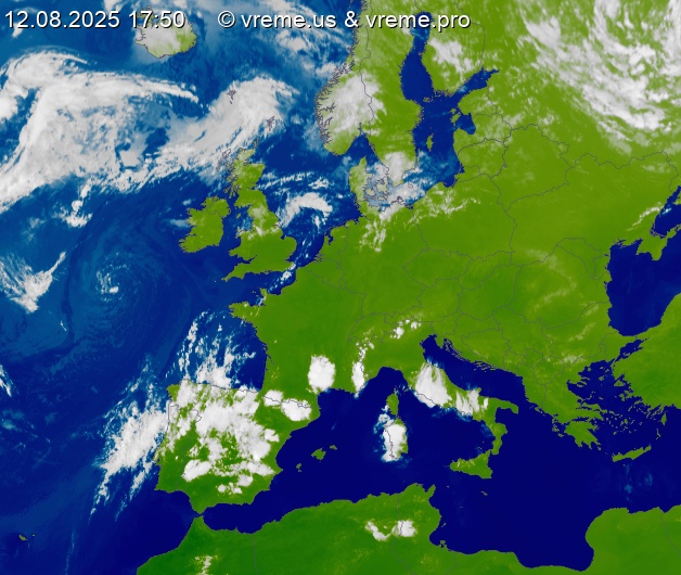 Oblačnost Evropa