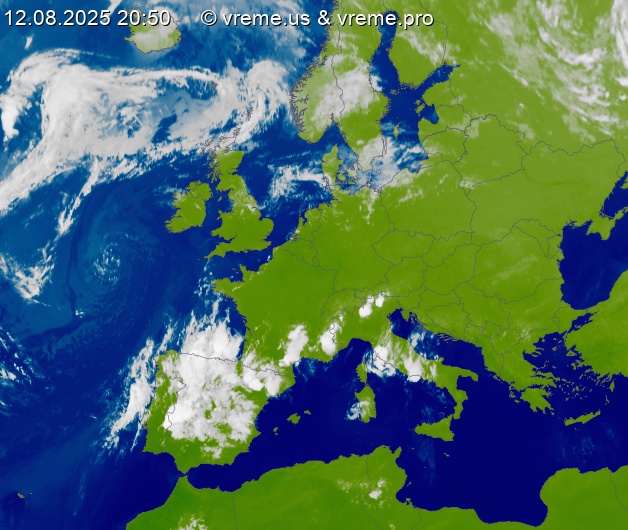 Oblačnost Evropa