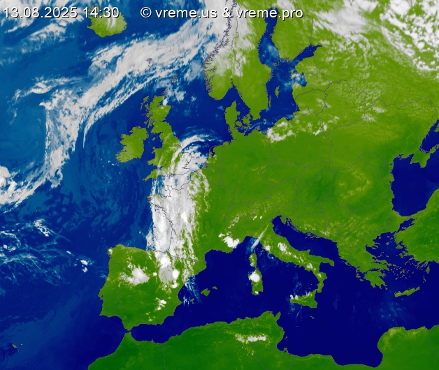 Oblačnost Evropa